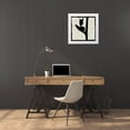thumbnail image 3 of Davis, Andrea 12x12 White Modern Wood Framed Museum Art Print Titled - Profile X, 3 of 4