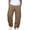 Khaki-#001, variant on Dweltoz Men's Cargo Pants Baggy Loose Fit Trousers Straight Leg Casual Pants Elastic Waist Multi-Pocket Utility Pants,Wine 3XL