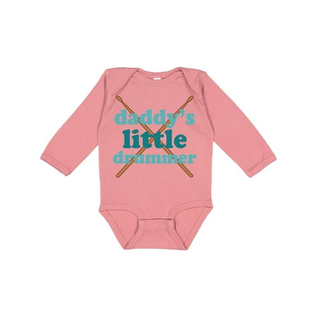 

Inktastic Daddy s Little Drummer Gift Baby Boy or Baby Girl Long Sleeve Bodysuit