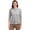 Polished, variant on LCK00120 Virtue Eco Pique Recycled Half Zip Pullover Womens Hoodie-Tour Blue-XXL