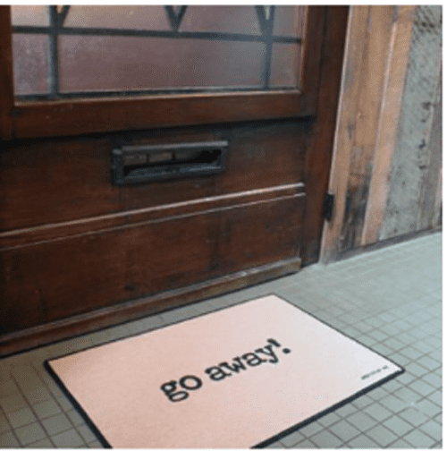 High Cotton Go Away Indoor Outdoor Door Mat
