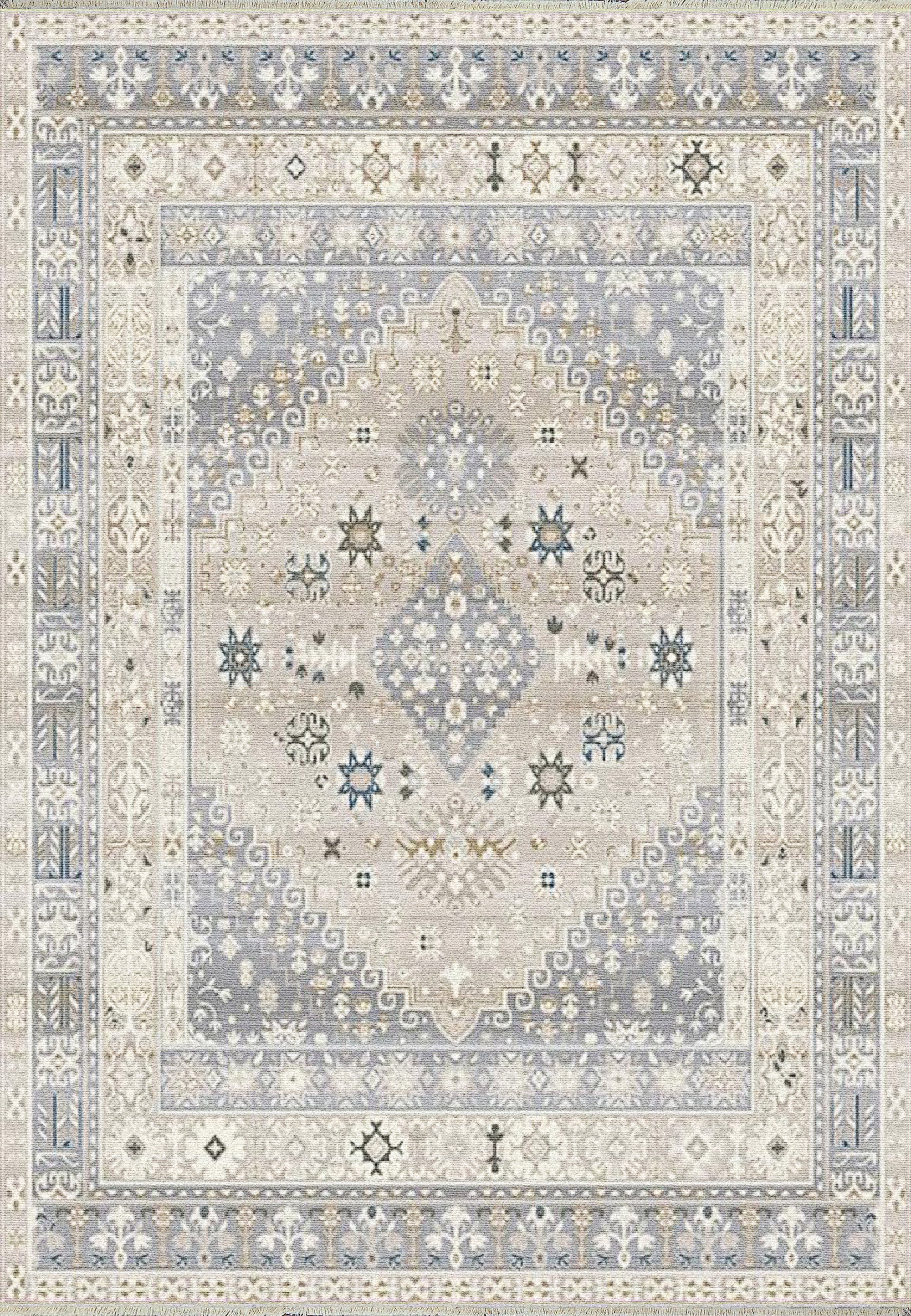 Dynamic Rugs Opulus Beige/Multi 2.3X7.7 Oriental Machine-Made Finished ...