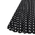 thumbnail image 4 of Vestido sin Mangas para las Mujeres, Vintage Turndown Collar Botón Delantero Polka Dot Impresión, Moda Delgada Midi, 4 of 9