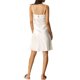thumbnail image 3 of Noche de satén para mujeres Inspire Chic, vestido de noche mini con tirantes de encaje en V, color blanco, talla XS, 3 of 4
