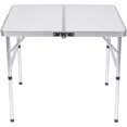 thumbnail image 2 of Trademark Innovations Léger Réglable Pliant Table de Camp en Aluminium avec Poignée de Transport, 2 of 3