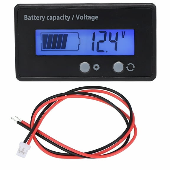 GJX 2026 New Dc 8V 12V 24V 36V 48V 72V Battery Meter, Battery Capacity Voltage Monitor Gauge Indicator, Lead-Acid & Lithium Ion Battery Tester, for Golf Cart Rv Marine Boat Club Car Motorcycle