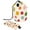 Multicolor 3, variant on PhooArto Drawstring Cosmetic Bag, Barrel Shaped Portable Travel Makeup Bags, Cartoon Polka Dots Pattern Large Capacity Waterproof Multifunctional Bucket Toiletry Bag
