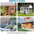 thumbnail image 7 of 2 Pack Shed Windows Flush Mount Window with Tempered Glass and Fiberglass Screen Small Sliding Windows for Shed, Chicken Coop, Playhouse,Household,Garage, 7 of 7