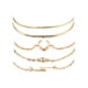 thumbnail image 2 of Fiudx Pulseras de Moda, Conjunto de Cinco Piezas de Diamantes, Correa Ajustable, Diseño de Cadena de Cuerda Dorada, Accesorio de Fiesta para Uso Diario, Regalo Perfecto para Mujeres., 2 of 6