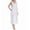 White, variant on Women's La Cera 1286G 100% Cotton Woven Sleeveless Long Nightgown (White S)