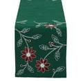 thumbnail image 2 of DII Embroiderd Poinsetta Table Set, 2 of 11
