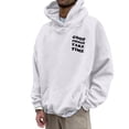 thumbnail image 4 of Hpapadks Hoodie for Men Oversize Hoodies Pullover with Vintage Flower Letter Print Lightweight Men's Sweatshirts, 4 of 7