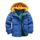thumbnail image 3 of Gibobby Grandes NiñosNiños pequeños Bebé Niños Niñas Invierno Cálido Chaqueta de manga larga Abrigos Abrigos Extraíble Con capucha Acolchado Outwear(Azul, 8-9 Años), 3 of 4