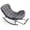 Gray, variant on VASAGLE Papasan Chair, Outdoor Rocking Chair, Outdoor Furniture, Steel Frame, Extendable Footrest, Removable Cushion, Holds 300 lb, Gray