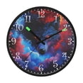 thumbnail image 2 of Voice Activated Clock with Glow Light 12 Inch Large Silent Wall Clock Battery Operated for Home Decor Wolf Face and Moon, 2 of 8