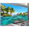 thumbnail image 2 of Papier Peint 3D Maldives Vue sur la Mer de Parede SKU WAL0237, 2 of 10
