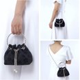 thumbnail image 3 of LHSHIDU Women Evening Handbag Mini Clutch Rhinestone Pouch Crossbody Handbag Purse Top Handle Floral Shoulder Bag Prom, 3 of 7