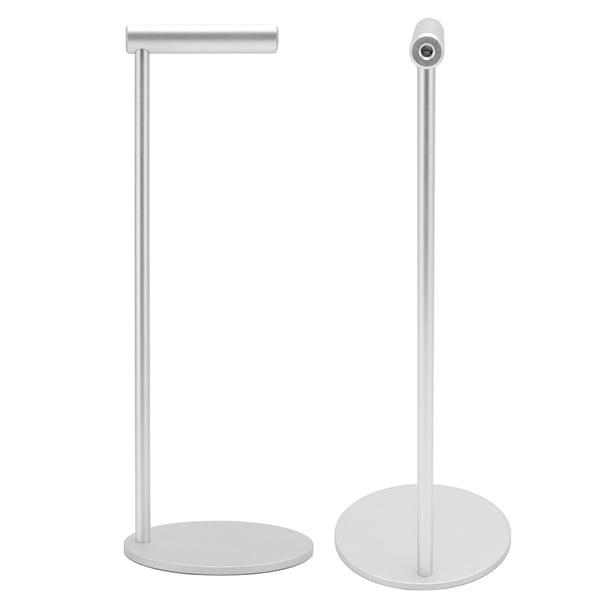 Soporte de auriculares para juegos, robusto espacio en el puesto de auriculares plateados para espacio para espacio