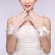 thumbnail image 4 of Guantes de satén con lazo y encaje de perlas para mujer, elegantes guantes de novia para fiesta de boda, con protección solar, accesorios para fiesta de boda, 4 of 5