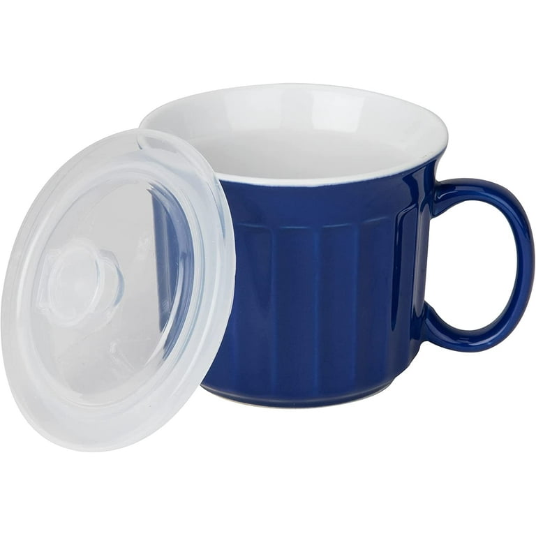 Threshold Porcelain Blue LEAF Travel Mug Dishwasher Microwave safe