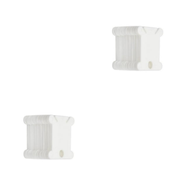 Bewildely Tablero de bobinado, bobinas de hilo dental, bobina de cable, comodidad, puntada de larga duración, almacenamiento de accesorios de Blanco 100 piezas 2piezas
