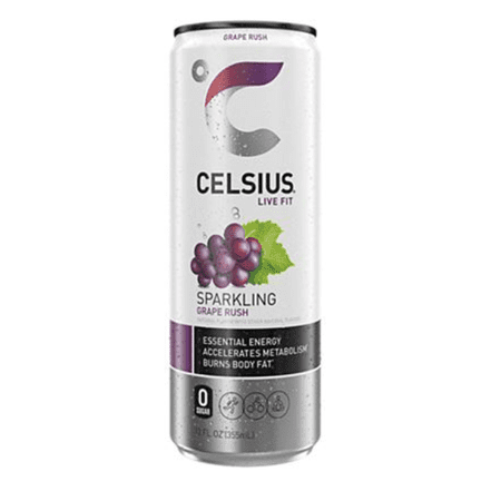 Celsius Live Fit Energy Drink - Grape Rush (12 x 12 Fl Oz. Sugar-Free)