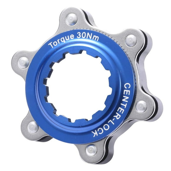 Aluminum Center-Lock hubs to 6-Bolt Disc Brake Rotor Adapter for Converting Shimano Center-Lock hubs to fit 6-Bolts Rotors,Center-Lock Adapter for 12mm Thru-Axle Hub,fit 6 Rotors,QR compatible version