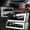 Black Housing/Clear Corner, variant on Nuvision for 03-07 Chevy Silverado Avalanche LED DRL Headlight Bumper Lamps Chrome/Clear