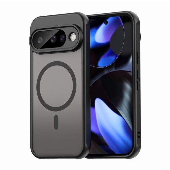 Phone Case for Google Pixel 10, Drop-proof, Magnetic Charging, TPU PC Cover, Black