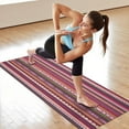 thumbnail image 6 of Boho Red Colorful Striped Ethnic Pattern Hot Yoga Mat Towel Non Slip for Hot Yoga - Quick-Drying Yoga Mat Cover with 4 Corner Pockets with Travel Bag - Hot Yoga Towel Non Slip 70"x26", 6 of 6