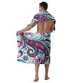 thumbnail image 7 of Colevkie Men's 2 Pcs Bath Skirt & Bath Towel Set Soft and Absorbent Adjustable Shower Wrap Towel for Beach Spa Sauna Bathroom Paisley Style, 7 of 7