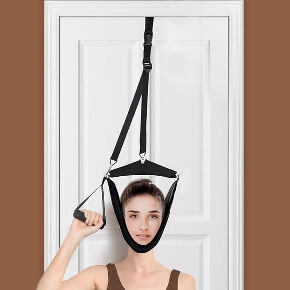 Neck Stretcher Cervical Traction Device for Home Use, Easy Assembly, Over the Door
