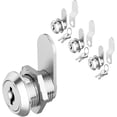 thumbnail image 1 of LAICAIW 3 Pack Premium Cabinet Cam Locks Keyed Alike, 5/8 Inch Cabinet Lock with Key, Rv Locks for Storage Door Secure Files Drawers Mailbox RV Camper Door Tool Box, Zinc Alloy, 1 of 7
