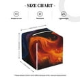thumbnail image 4 of Yiaed Red And Blue Abstract Print Tissue Box Cover, PU Leather Decorative Organizer for Tabletop, Bathroom, Car, Office Creative Decorative, 4 of 7
