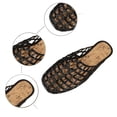 thumbnail image 5 of HOWPAY Summer Sandals Women Non- Flats Mesh Hollow Closed Toe on Slides Casual Comfortable Sandals Summer Beach Slippers Black 41, 5 of 9