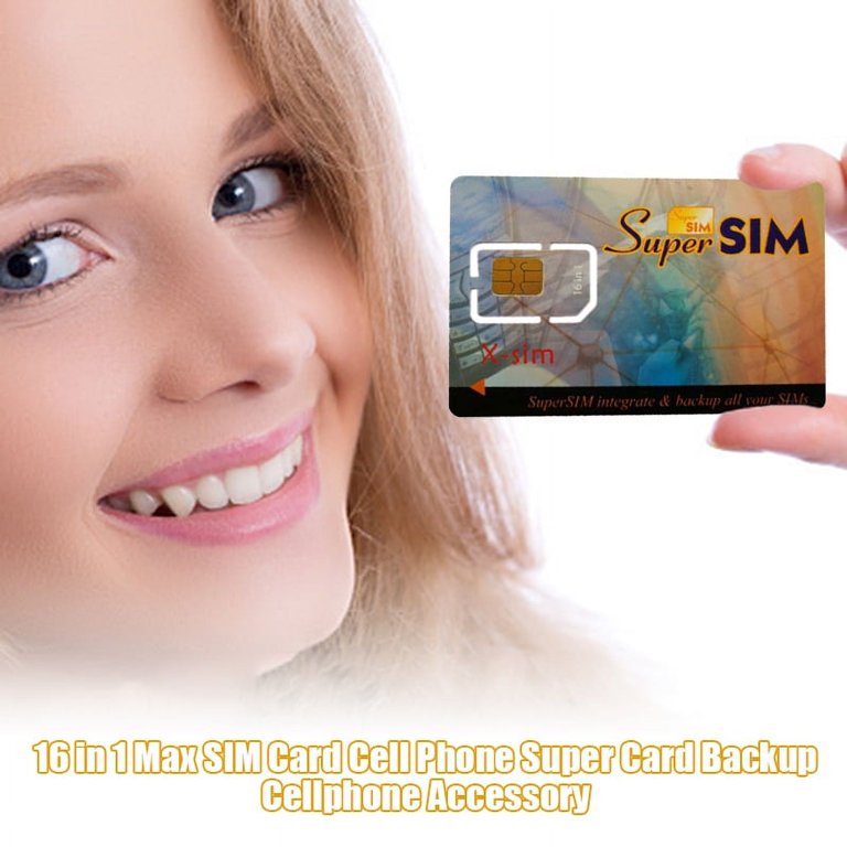 16 in 1 Super SIM Card Max Standard SIM Card Converter Kit Compatible ...