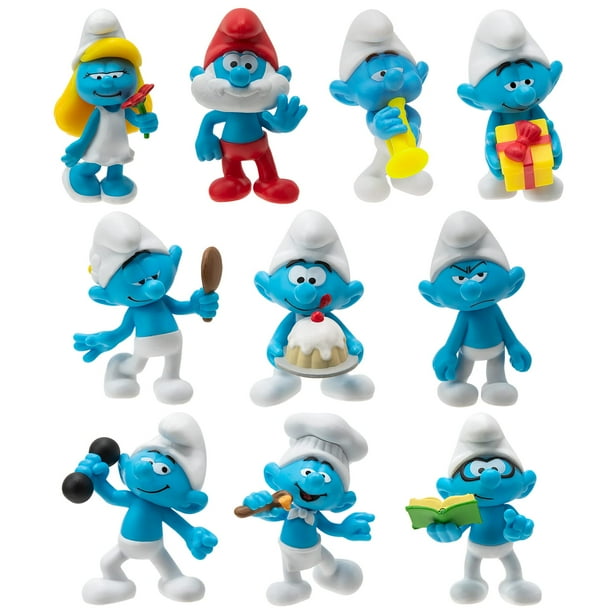 Set de figuras The Smurfs 40th Anniversary Classic, paquete de 10