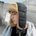 thumbnail image 3 of Gorros de invierno para hombre y mujer, cálidos, con orejeras, gorro ruso unisex con orejeras, resistentes al viento, para ciclismo, esquí y nieve., 3 of 4