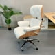 thumbnail image 2 of Leather Work Office Chairs Computer Swivel Massage Reading Rolling Chair Throne Luxury Cadeira De Escritorio Home Office T50BY My Lux Decor Round, 2 of 28