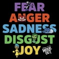 thumbnail image 2 of Boy's Inside Out Fear Anger Sadness Disgust Joy Graphic T-Shirt, 2 of 5