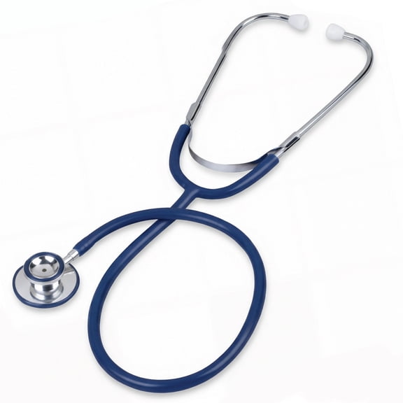 Prism Series Aluminum Dual Head Stethoscope, Navy Blue, Boxed