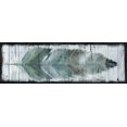 thumbnail image 2 of Robinson, Carol 18x9 Gold Ornate Wood Framed with Double Matting Museum Art Print Titled - Stained Feather, 2 of 4