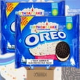 thumbnail image 2 of Family Size Birthday Cake Oreo Bulk Pack - 2 Individually Sealed 17 Ounce Trays - 100% Sustainably Sourced Cocoa - On The Go Snacks, Lunches, Movies in Cornershop Confections Pack, 2 of 5