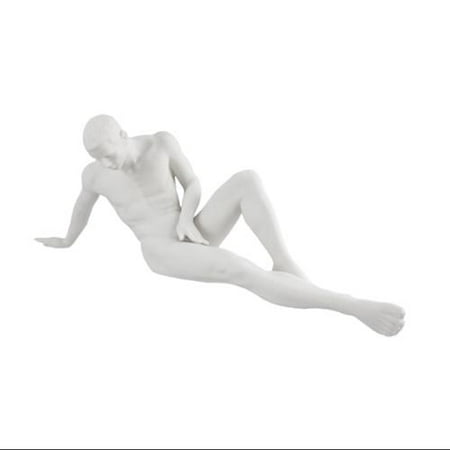 Bisque Porcelain Nude Male Reclining Erotic Art