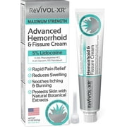 HEMORRHOID TREATMENT & FISSURE CREAM, RAPID RELIEF & PROTECTION FROM PAIN, ITCHING, SWELLING. 5% LIDOCAINE, GLYCERIN, ALOE, WITCH HAZEL, VITAMINS, MINERALS + HERBAL EXTRACTS ADV FORMULA. USA MADE.