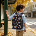 thumbnail image 6 of Colorful Keyboard Black Pattern 17" School Backpacks for Teens,Waterproof Oxford Fabric,S-Shape Padded Straps for School,Travel,Hiking,Camping, 6 of 6