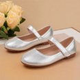 thumbnail image 3 of OGLCCG Girls Dress Shoes Kids Mary Jane Ballet Flats Round Toe Hook and Loop Non Slip Sole Princess Shoes for Birthday Party Size 4-11, 3 of 6