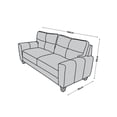 thumbnail image 5 of Love seat El Bazar Store Sidney Lino Negro 2 plazas, Modular, Moderno, Sala, Sofa, 5 of 5