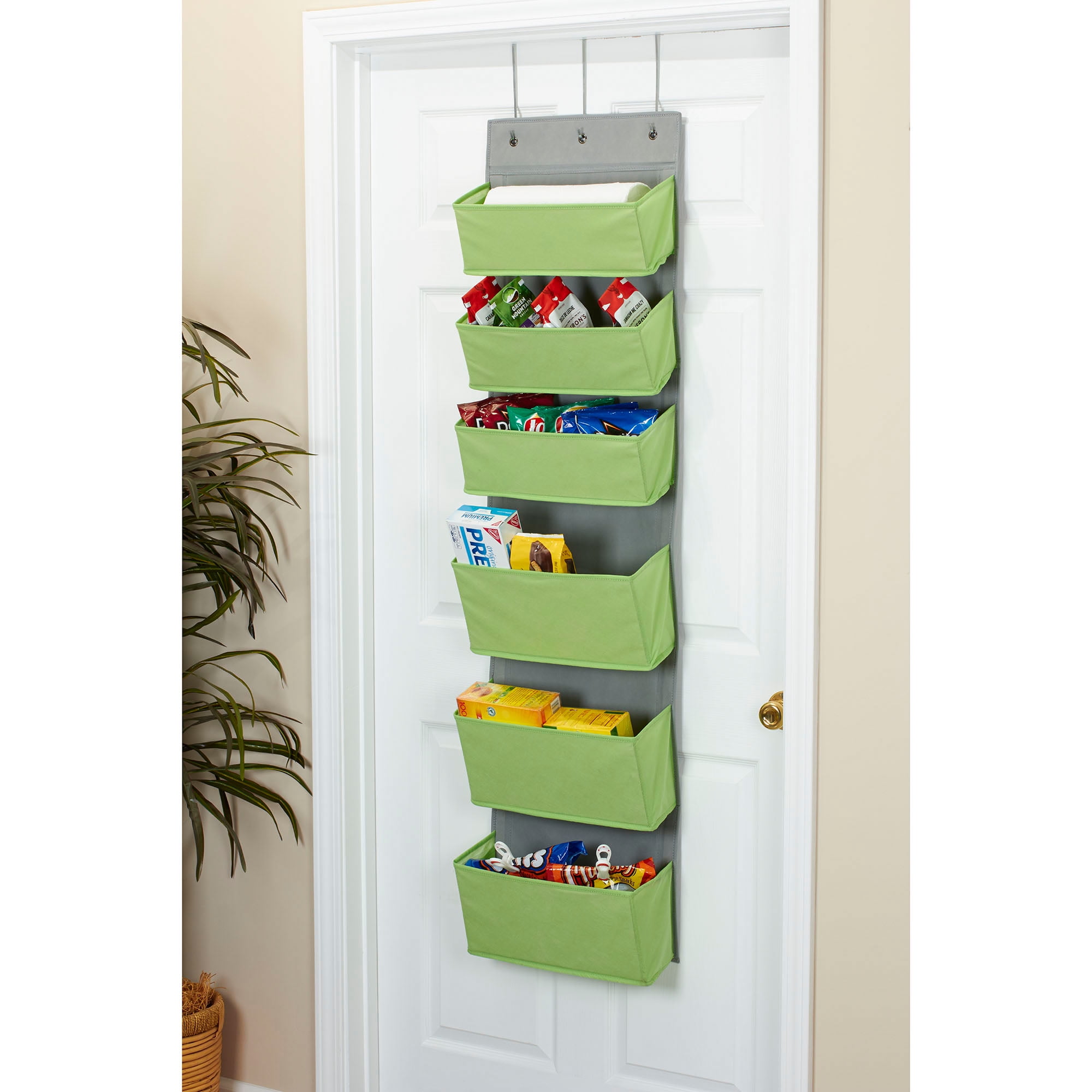 Household Essentials 6 Pocket Over The Door Organizer Walmart Com Walmart Com