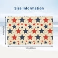 thumbnail image 4 of Horizontal Microfiber Absorbent Bath Towel 52×32in Household Blanket For Quick Drying Beach School Outdoor Travel Travel Independence Day Theme Elements Star (8), 4 of 8